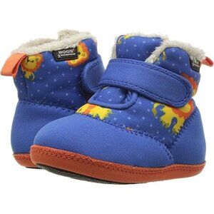 NEW Bogs Kid Baby Elliot Blue Multi Lion Print Waterproof Snow Boots